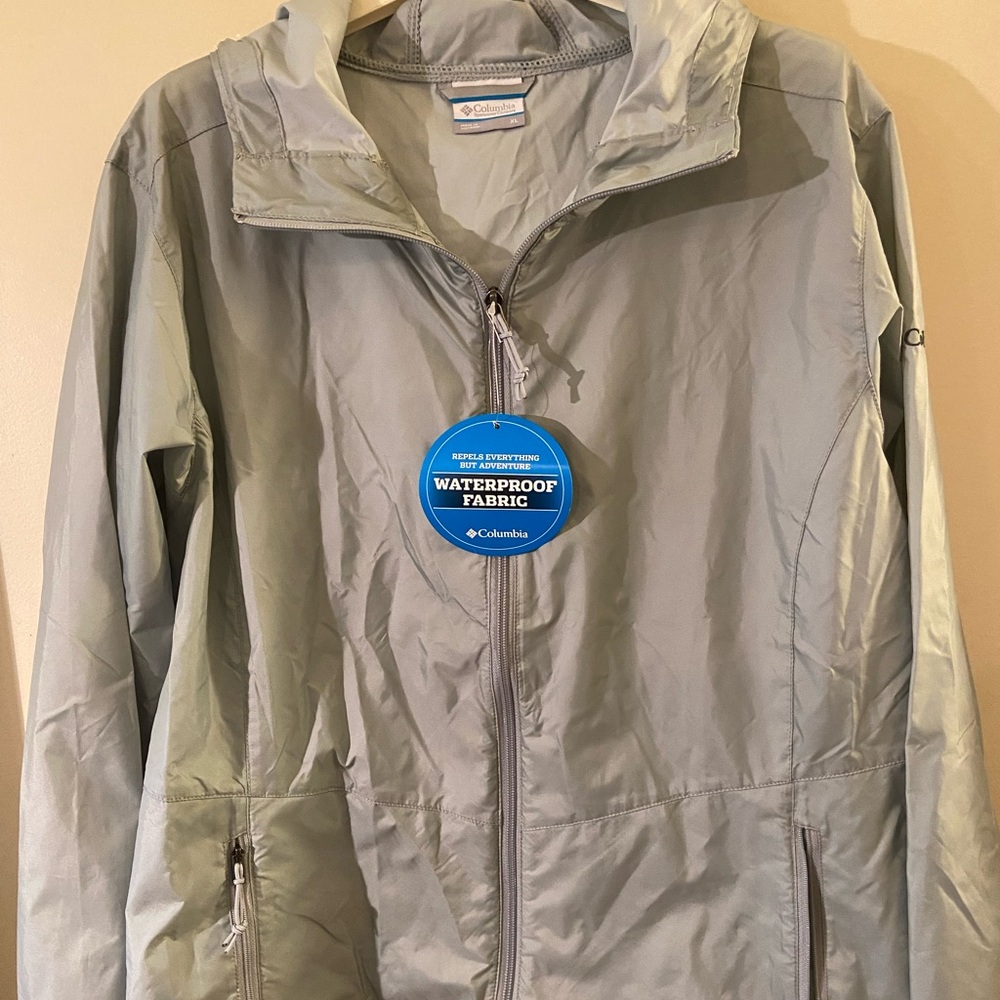Columbia Light Gray Waterproof Jacket